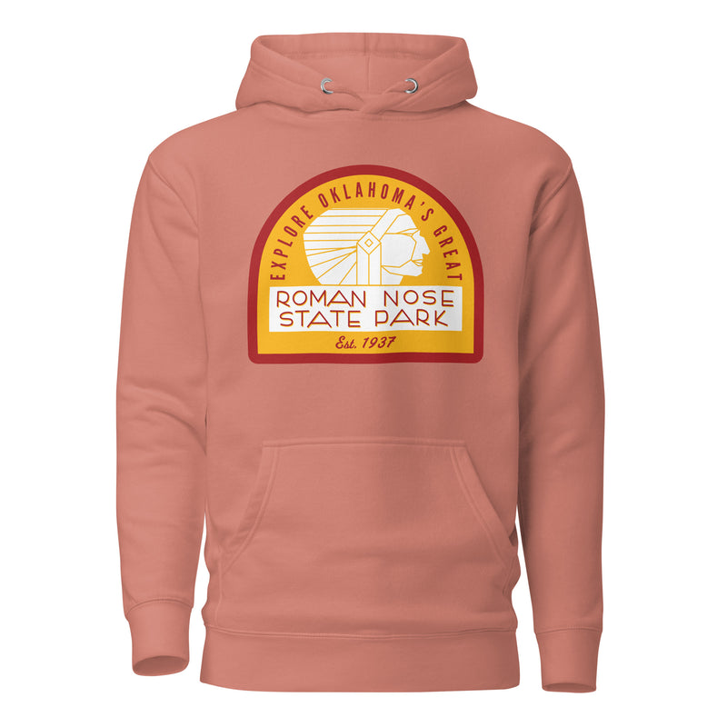 Oklahoma State Parks Vintage Logo Hoodie in Forest Green
