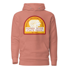 Oklahoma State Parks Vintage Logo Hoodie in Forest Green