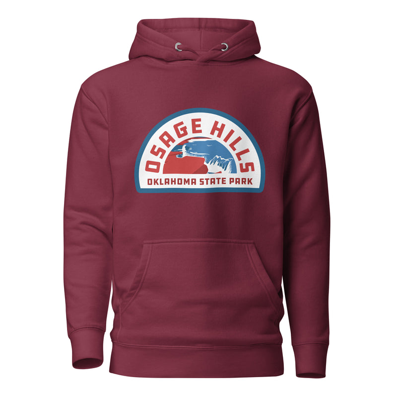 Oklahoma State Parks Vintage Logo Hoodie in Forest Green