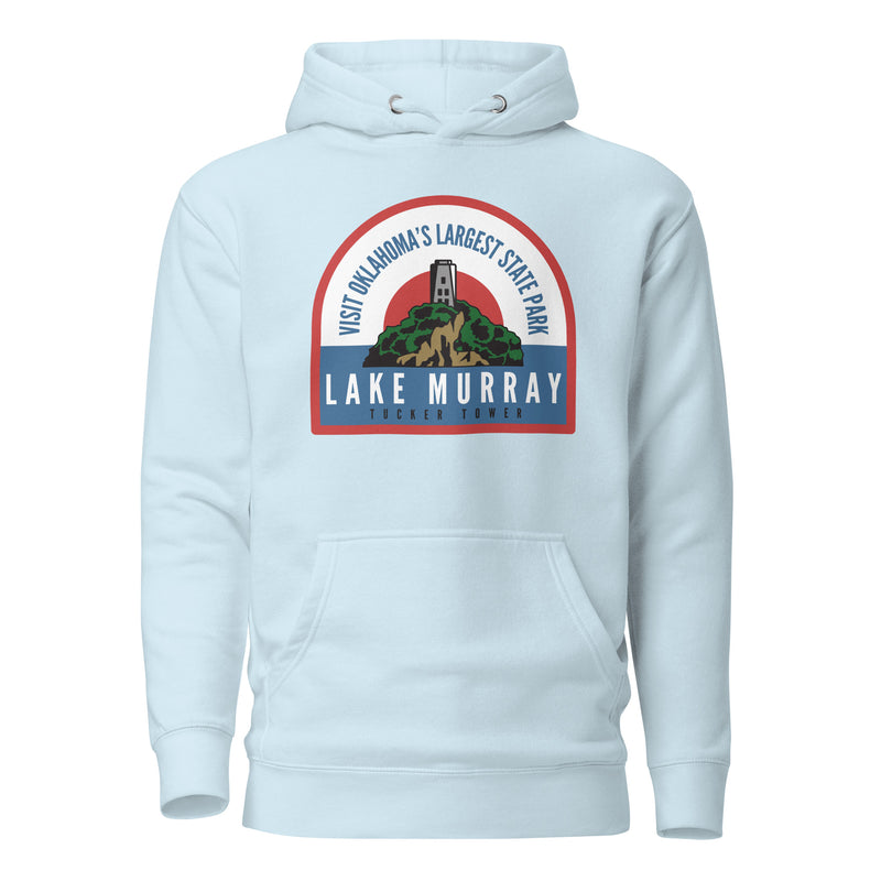 Oklahoma State Parks Vintage Logo Hoodie in Forest Green