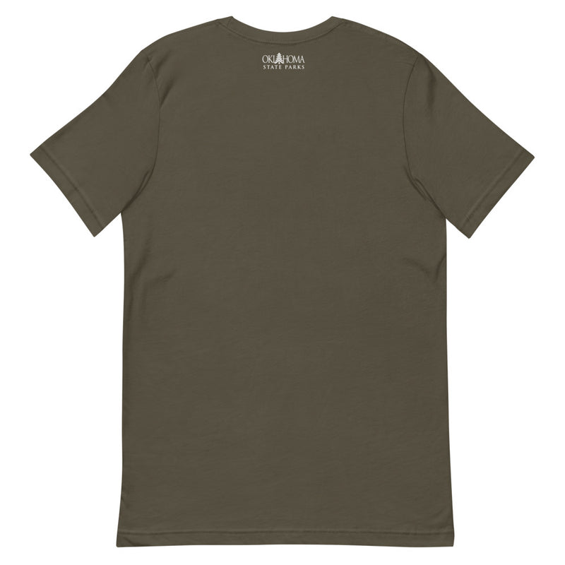 Osage Hills Oklahoma State Park Black T-Shirt Front