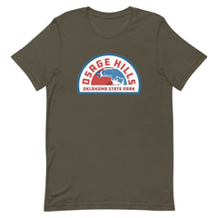 Osage Hills Oklahoma State Park Black T-Shirt Front