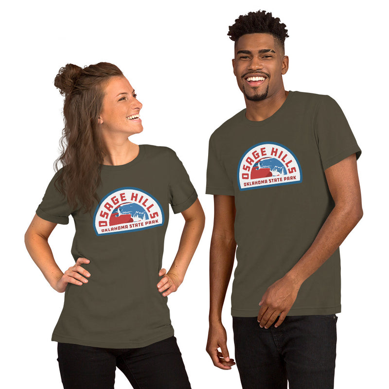 Osage Hills Oklahoma State Park Army Green T-Shirt