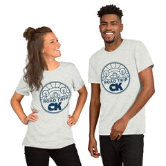 Road Trip OK Adult Unisex T-Shirt in Navy