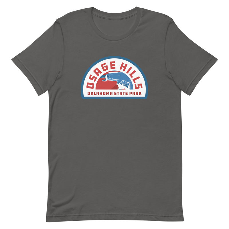 Osage Hills Oklahoma State Park Black T-Shirt Front
