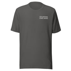 Oklahoma State Parks Double-Sided Adult Unisex T-Shirt in Black