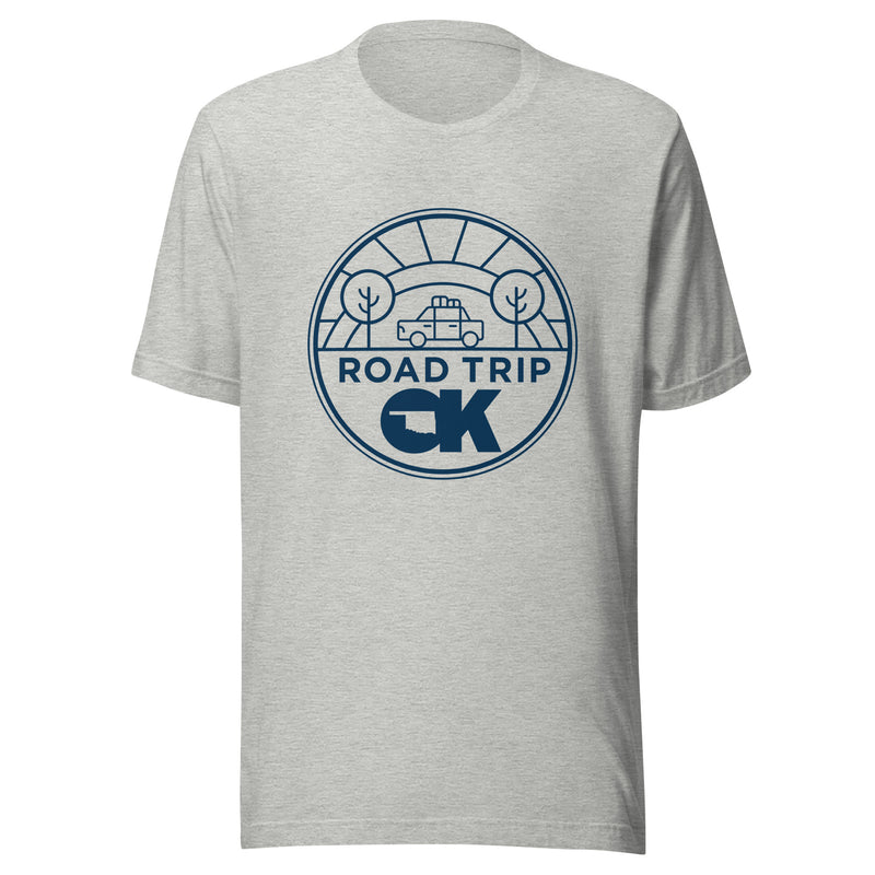 Road Trip OK Adult Unisex T-Shirt in Navy