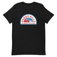 Osage Hills Oklahoma State Park Black T-Shirt Front