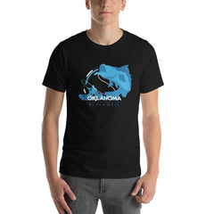 Blackwell, Oklahoma Fishing Unisex T-Shirt in Black