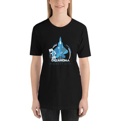 Midwest City Aviation Oklahoma T-Shirt in black.