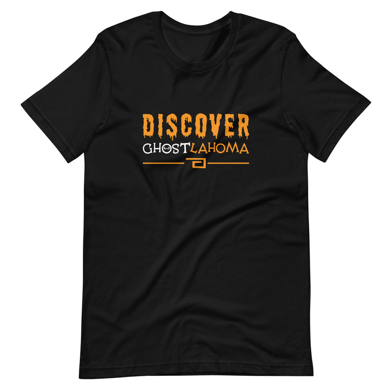 Discover Ghostlahoma Adult Unisex T-Shirt in Black
