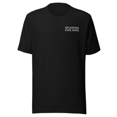 Oklahoma State Parks Double-Sided Adult Unisex T-Shirt in Black