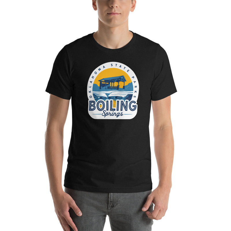 Boiling Springs Oklahoma State Park T-Shirt in Heather Black