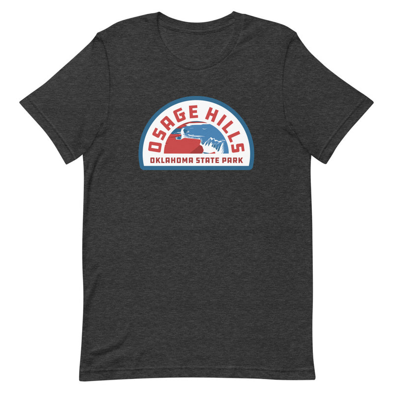 Osage Hills Oklahoma State Park Black T-Shirt Front