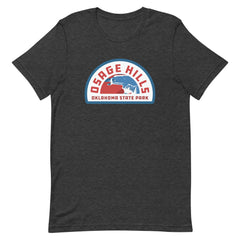 Osage Hills Oklahoma State Park Black T-Shirt Front