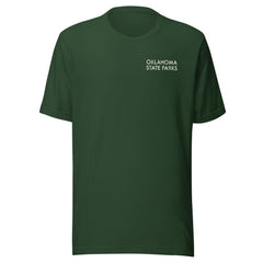 Oklahoma State Parks Double-Sided Adult Unisex T-Shirt in Black