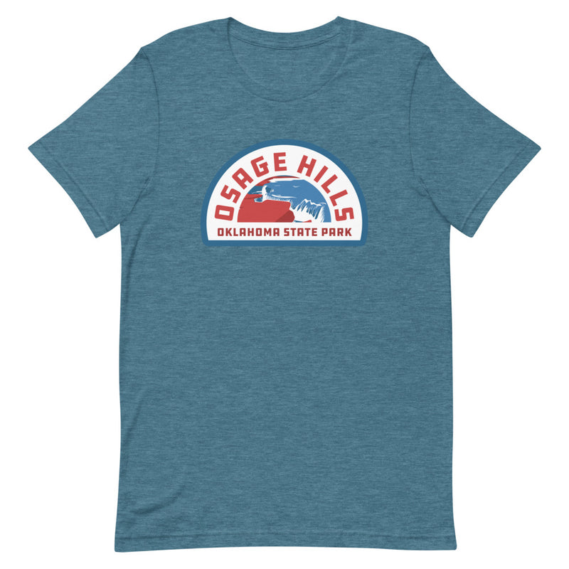 Osage Hills Oklahoma State Park Black T-Shirt Front