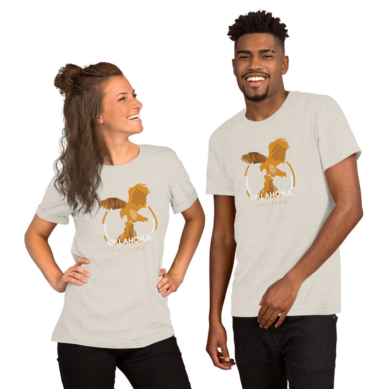 Sallisaw, Oklahoma T-Shirt with eagle in black.