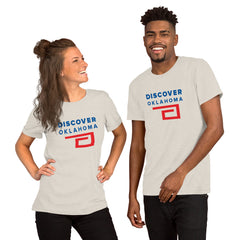 Discover Oklahoma Adult Unisex T-Shirt in Athletic Heather