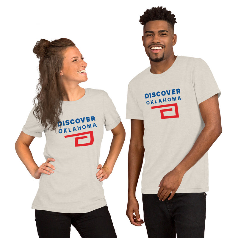 Discover Oklahoma Adult Unisex T-Shirt in Athletic Heather