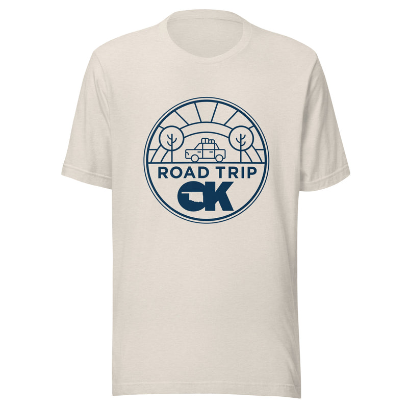 Road Trip OK Adult Unisex T-Shirt in Navy