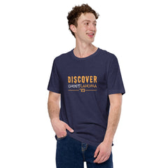 Discover Ghostlahoma Adult Unisex T-Shirt in Black Heather
