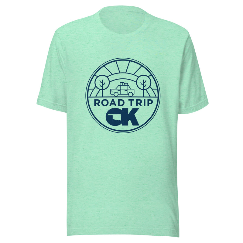 Road Trip OK Adult Unisex T-Shirt in Navy