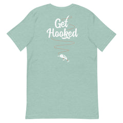 Double-sided Oklahoma Fishing Trail t-shirt in black.