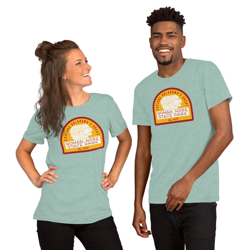 Roman Nose State Park T-Shirt in Black Heather