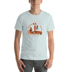 Miami, OK Route 66 Unisex T-Shirt in black.