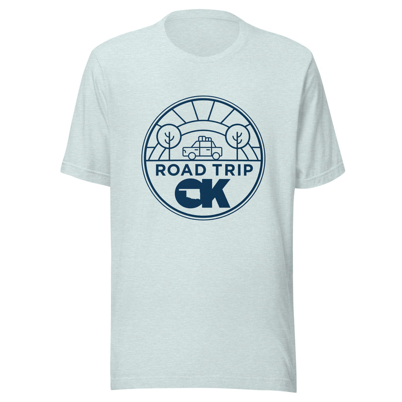 Road Trip OK Adult Unisex T-Shirt in Navy