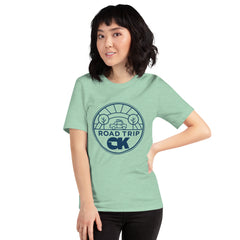 Road Trip OK Adult Unisex T-Shirt in Navy