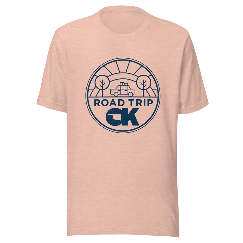 Road Trip OK Adult Unisex T-Shirt in Navy