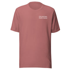 Oklahoma State Parks Double-Sided Adult Unisex T-Shirt in Black