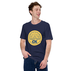 Road Trip OK Adult Unisex T-Shirt in Navy