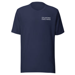 Oklahoma State Parks Double-Sided Adult Unisex T-Shirt in Black