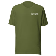 Oklahoma State Parks Double-Sided Adult Unisex T-Shirt in Black