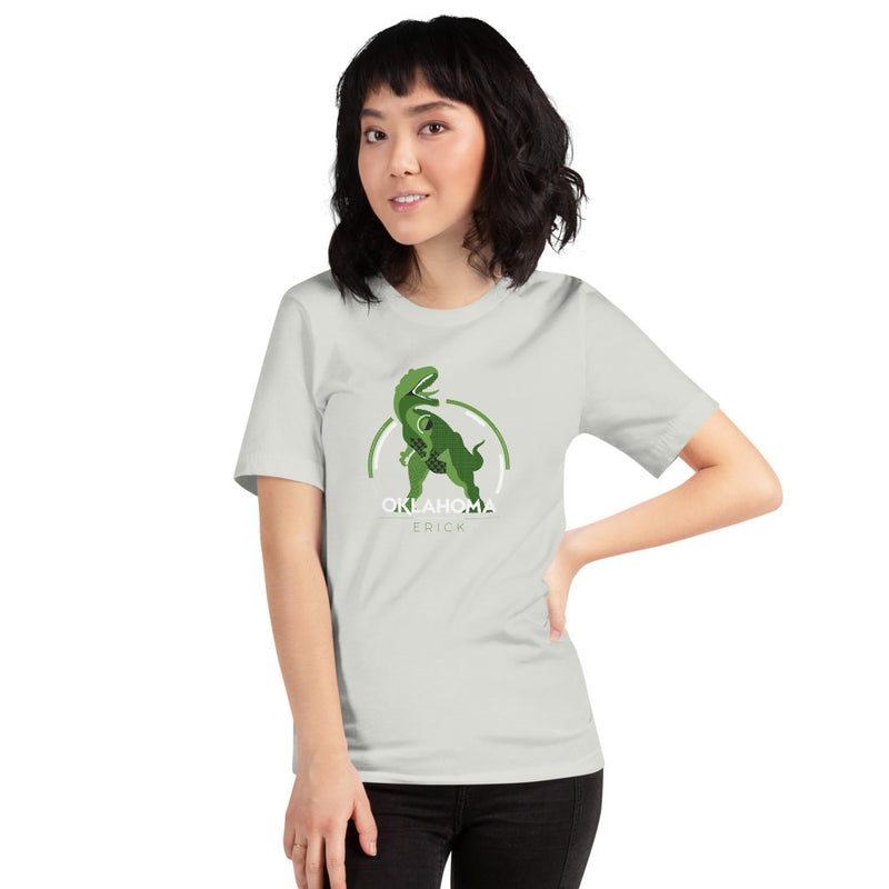 Erick, Oklahoma T-Rex T-Shirt in Black