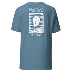 Oklahoma State Parks Double-Sided Adult Unisex T-Shirt in Black