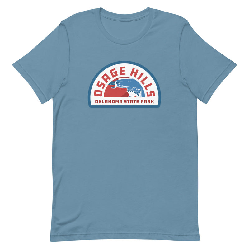Osage Hills Oklahoma State Park Black T-Shirt Front