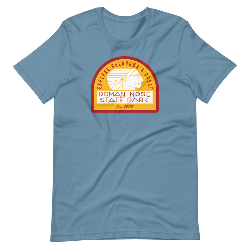Roman Nose State Park T-Shirt in Black Heather