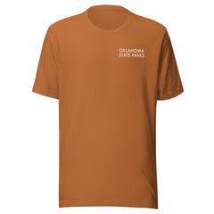 Oklahoma State Parks Double-Sided Adult Unisex T-Shirt in Black