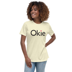 Okie Heart Relaxed Women's T-Shirt in Navy