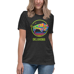 TravelOK Bison Women's T-shirt in Dark Heather Grey