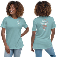 Navy Double-Sided Women's T-Shirt - Oklahoma Fishing Trail, 