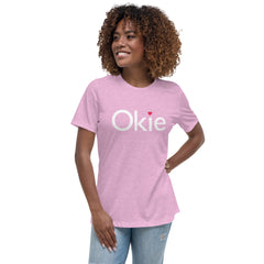 Okie Heart Relaxed Women's T-Shirt in Navy