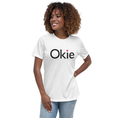 Okie Heart Relaxed Women's T-Shirt in Navy