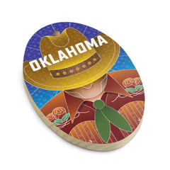 Oklahoma Cowboy Wooden Ornament