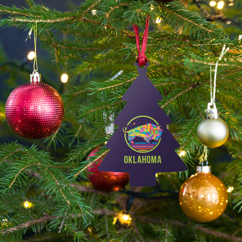 TravelOK Bison Bell Ornament
