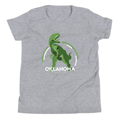 Erick, Oklahoma Dinosaur Youth T-Shirt in Black